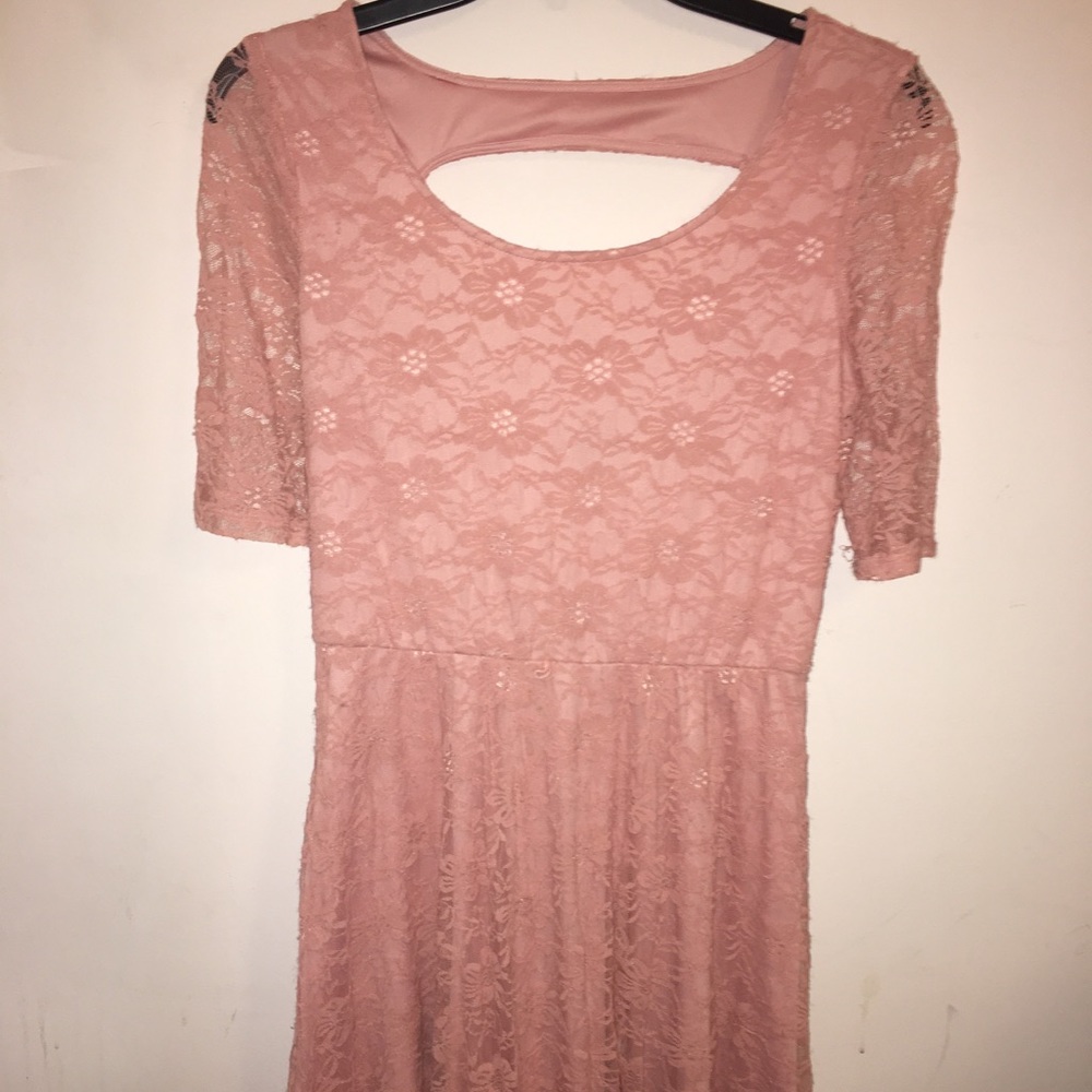 Pink Lace Dress